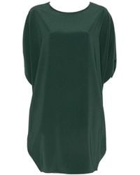 Gianluca Capannolo - Iris Batwing-Sleeve Boat-Neck Midi Dress - Lyst