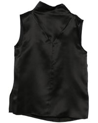 Mark Kenly Domino Tan - High-Neck Top - Lyst