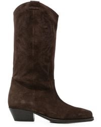 Ba&sh - Claurys Embroidered Western-Style Cowboy Boots - Lyst
