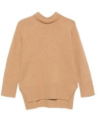 Calvin Klein - Lux Ribbed-Knit High-Neck Sweater - Lyst