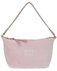 miu miu terry cloth bag