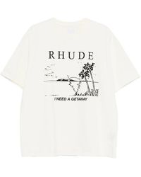 Rhude - Neutrals T-Shirts & Vests - Lyst