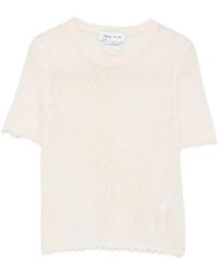 RE/DONE - Embroidered Distressed T-Shirt - Lyst
