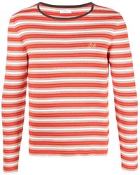 ERL - Crewneck Striped Logo Light Sweater - Lyst