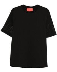 Vision Of Super - Flame-Embroidered T-Shirt - Lyst