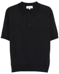 Studio Nicholson - Arieta Button Short-Sleeve Polo Shirt - Lyst
