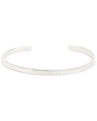 MM6 by Maison Margiela - Numeric Engraved Cuff Bracelet - Lyst