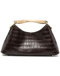 Elleme - Mini Boomerang Croc-Effect Leather Tote Bag - Lyst