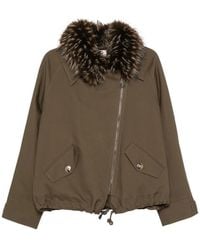 VALENTINI 1972 - Faux-Fur Trim Hooded Jacket - Lyst
