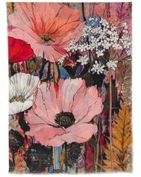 D'Aniello - Floral-Print Leopard-Pattern Scarf - Lyst