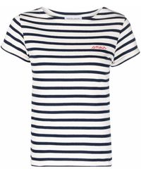 Maison Labiche - Organic-Cotton Striped T-Shirt - Lyst