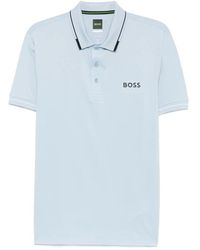 BOSS - Logo-Print Polo Shirt - Lyst