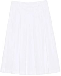 Vivetta - Pleated Midi A-Line Skirt - Lyst