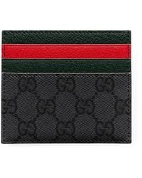 Gucci - Card Case With Web Card Slots - Lyst