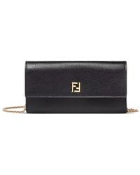 Fendi - Ff Continental With Chain - Lyst