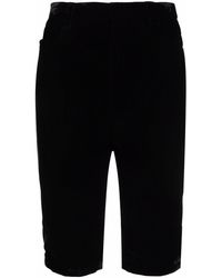 Womens Clothing Shorts Knee-length shorts and long shorts Saint Laurent Synthetic Shorts & Bermuda Shorts in Black 