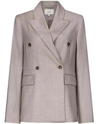 Loulou de Saison - Norma Double-Breasted Peak-Lapel Blazer - Lyst
