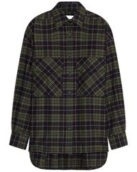 Closed - Check-Pattern Oversized Shirt - Lyst