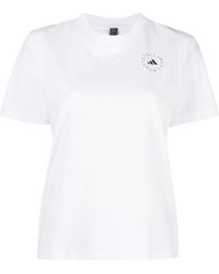 adidas By Stella McCartney - Logo-print Short-sleeved T-shirt - Lyst