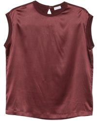 Brunello Cucinelli - T-Shirt Silk - Lyst