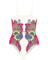 La DoubleJ - Floral Print Beachwear - Lyst