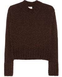 Moncler - Cable-Knit Logo-Patch Sweater - Lyst