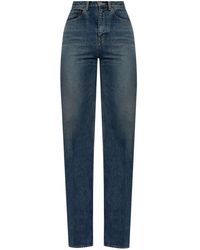 Saint Laurent - High-Rise Slim-Fit Jeans - Lyst
