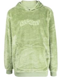 RIPNDIP - Waves Logo-Embroidered Sherpa Hoodie - Lyst