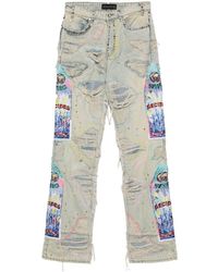 Who Decides War - Embroidered Straight-Leg Jeans - Lyst