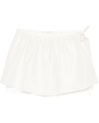 DUNST - Drawstring Layered Mini Skirt - Lyst