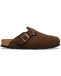 Birkenstock - Boston Suede Sandals - Lyst