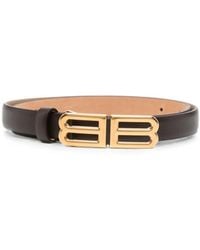 Balenciaga - Bolero Bb Logo-Buckle Leather Belt - Lyst
