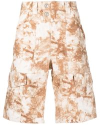 Isabel Marant - Bleached-effect Cargo Shorts - Lyst