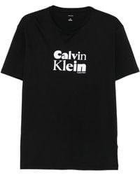 Calvin Klein - Logo-Print T-Shirt - Lyst