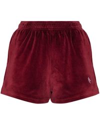 Sporty & Rich - Src Velour Mini Shorts - Lyst