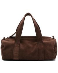 GIMAGUAS - Mini Claudia Suede Barrel Tote Bag - Lyst