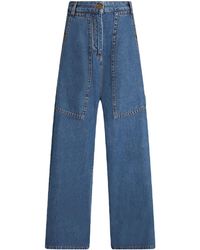 Etro - Blue Cotton Denim Jeans - Lyst