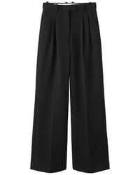 Almala - Pleated Wide-Leg Trousers - Lyst