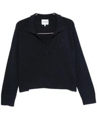 Kujten - Aenora Polo-Collar Raglan-Sleeve Sweater - Lyst