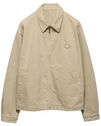 Prada - Old Denim Blouson Jacket - Lyst