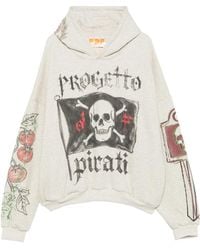 PDF - Graphic-Print Drawstring Hoodie - Lyst