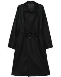 Ssstein - Belted Double-Breasted Coat - Lyst