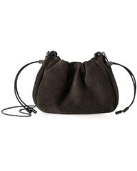 Brunello Cucinelli - Mellow Suede Shoulder Bag - Lyst