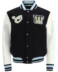 Off-White c/o Virgil Abloh - Black Wool Oves Aries Bomber - It48 | M - Lyst