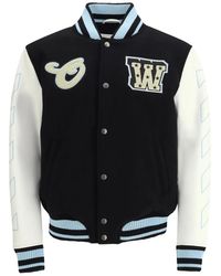Off-White c/o Virgil Abloh - Black Wool Oves Aries Bomber - It48 | M - Lyst