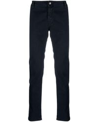 Jacob Cohen - Logo-patch Straight-leg Trousers - Lyst
