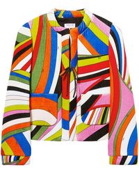 Emilio Pucci - Iride-Print Cotton Jacket - Lyst