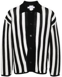 TENDER PERSON - Open-Knit Striped Cardigan - Lyst