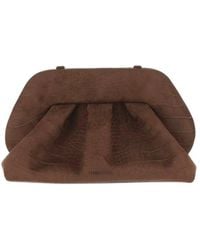 THEMOIRÈ - Bios Crocodile-Effect Clutch Bag - Lyst