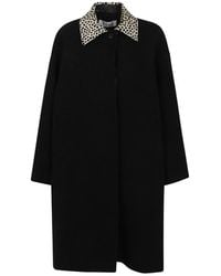 Rohe - Cheetah Collar Oversized Coat - Lyst